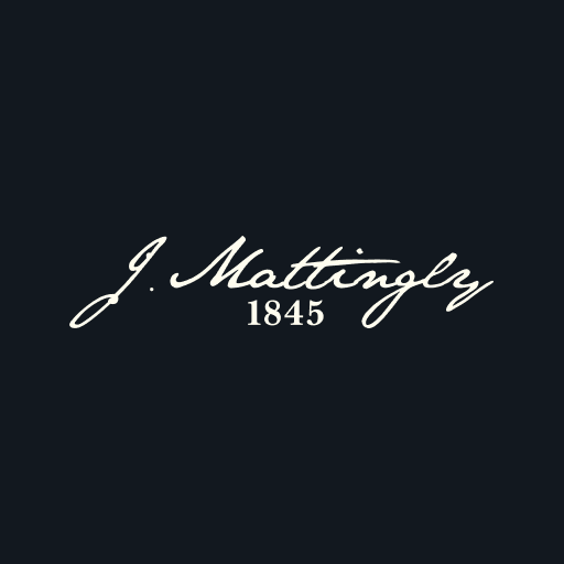 J. Mattingly 1845 Logo on a black background